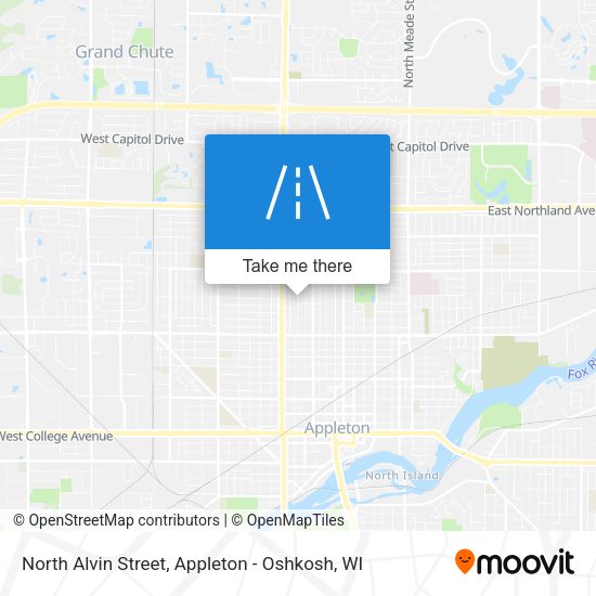 North Alvin Street map