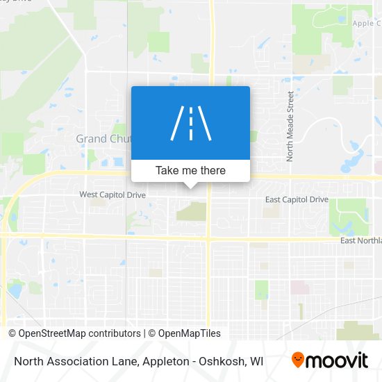 North Association Lane map
