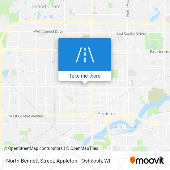 North Bennett Street map