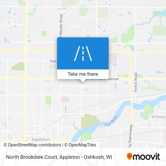 North Brookdale Court map