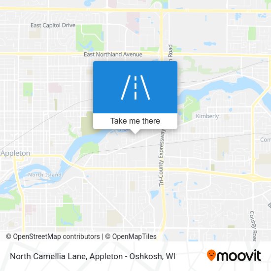 North Camellia Lane map