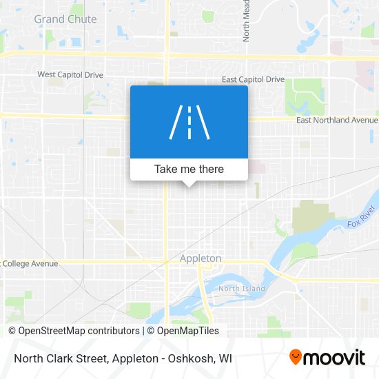 North Clark Street map