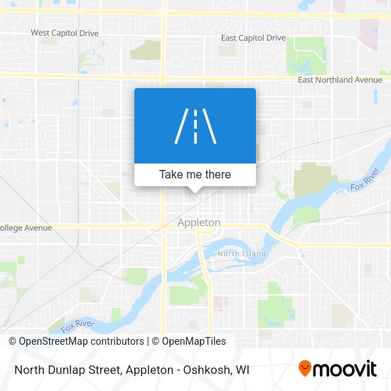 North Dunlap Street map