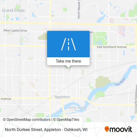 North Durkee Street map