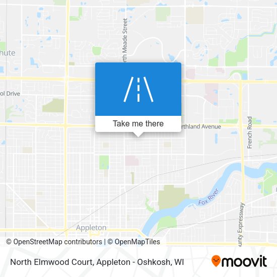 North Elmwood Court map