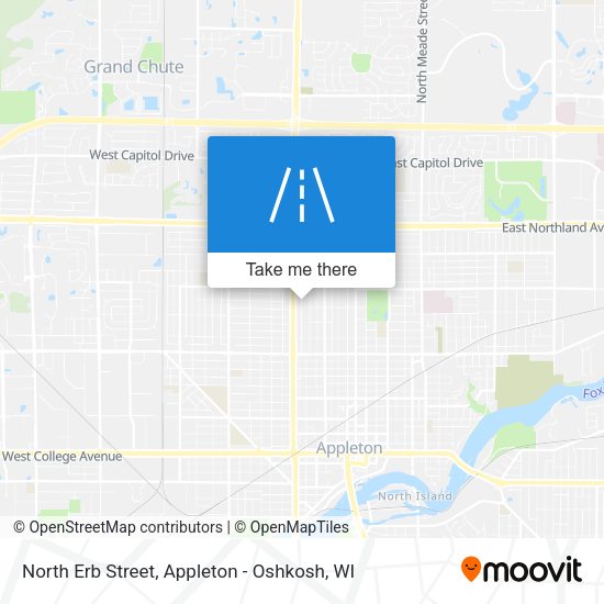 North Erb Street map