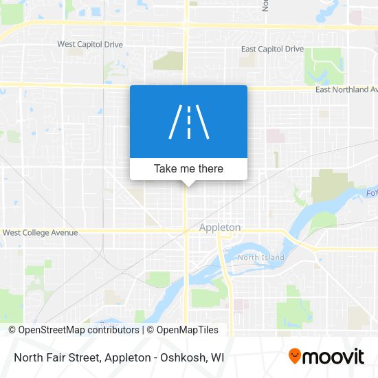 North Fair Street map