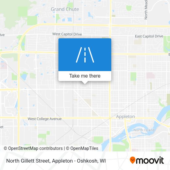 North Gillett Street map