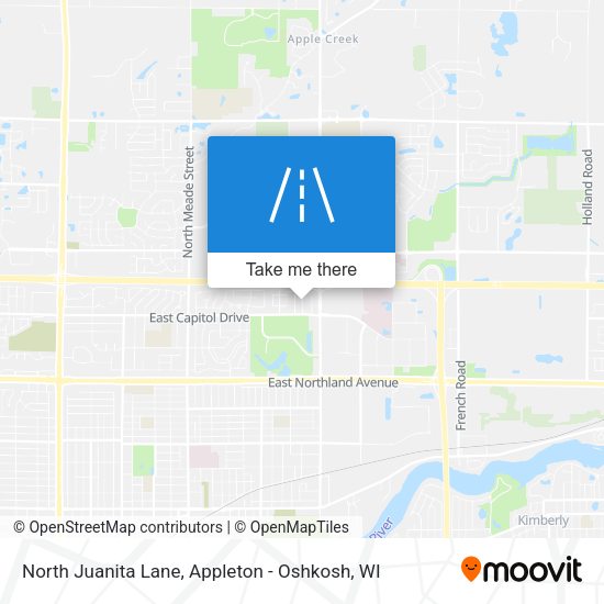 North Juanita Lane map