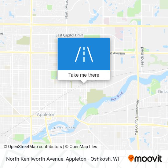Mapa de North Kenilworth Avenue