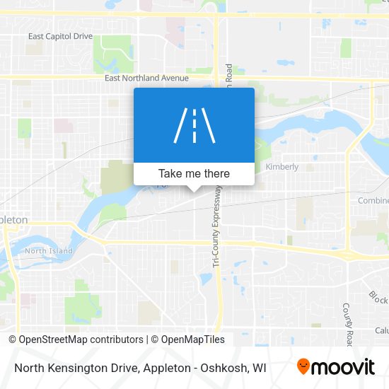 Mapa de North Kensington Drive