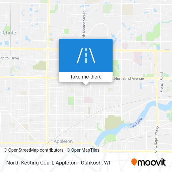 North Kesting Court map