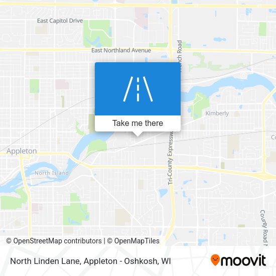 North Linden Lane map