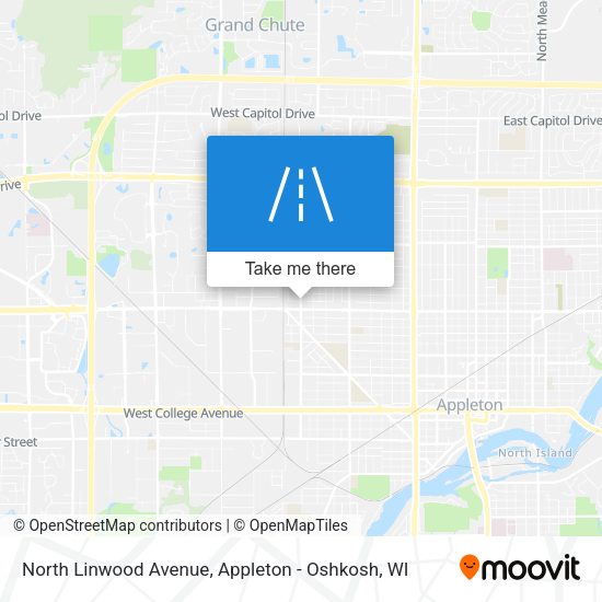 North Linwood Avenue map