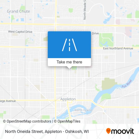 North Oneida Street map