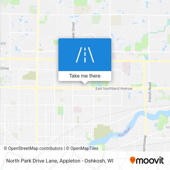 North Park Drive Lane map