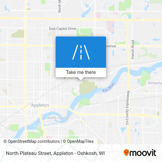 North Plateau Street map