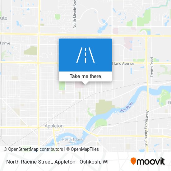 North Racine Street map