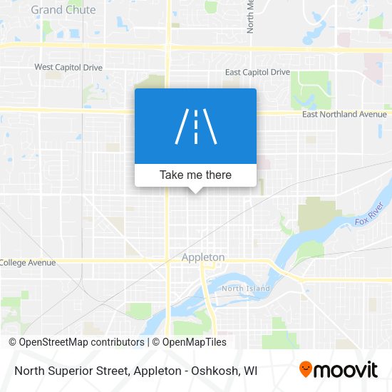North Superior Street map