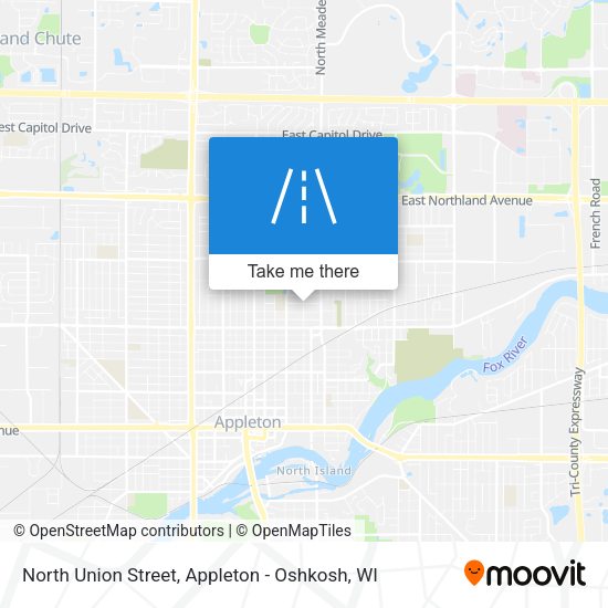 North Union Street map