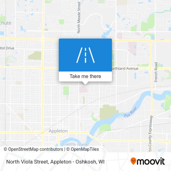 North Viola Street map