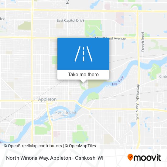 North Winona Way map