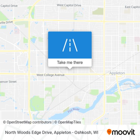 Mapa de North Woods Edge Drive