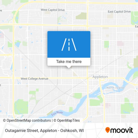 Mapa de Outagamie Street