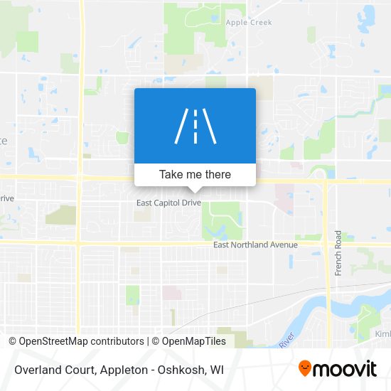 Mapa de Overland Court