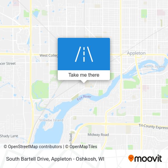 South Bartell Drive map