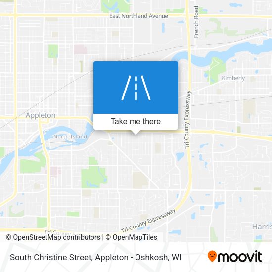 South Christine Street map