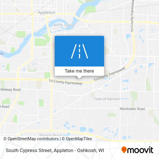 South Cypress Street map