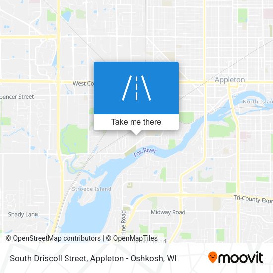 South Driscoll Street map