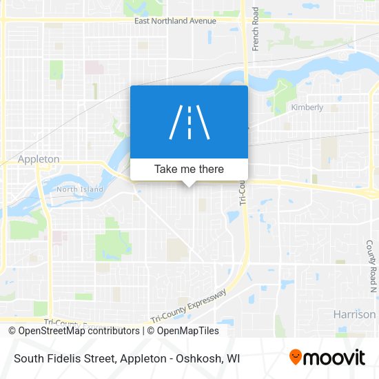 South Fidelis Street map