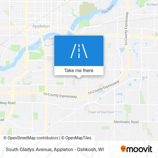 South Gladys Avenue map