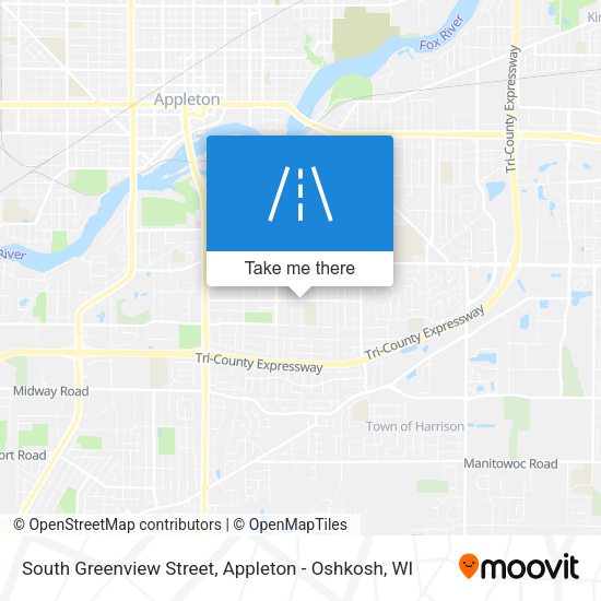 South Greenview Street map