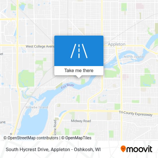 South Hycrest Drive map