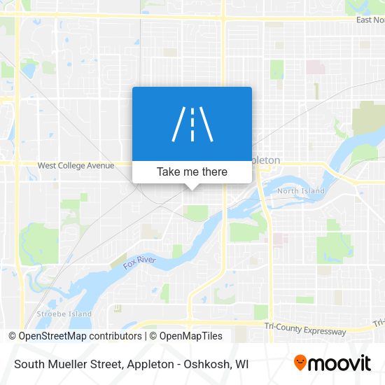 South Mueller Street map