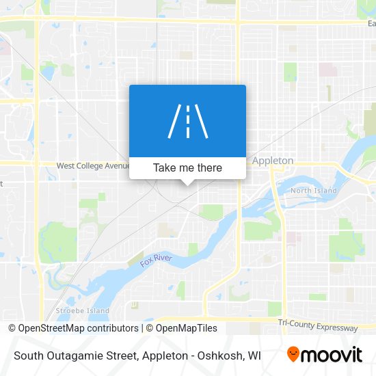 South Outagamie Street map