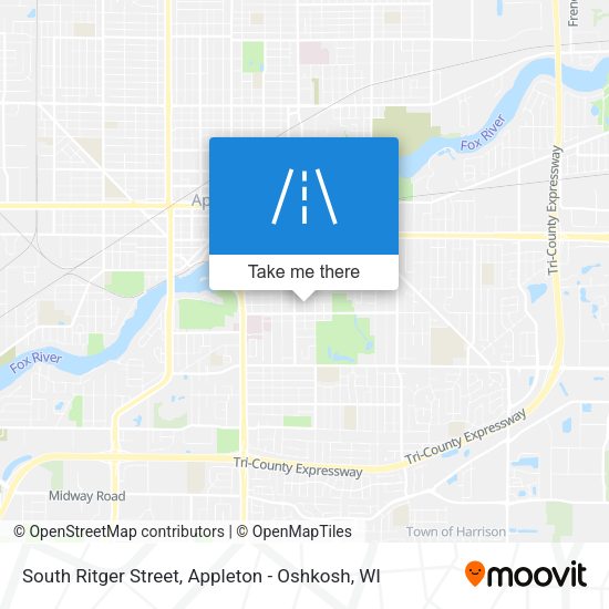 South Ritger Street map
