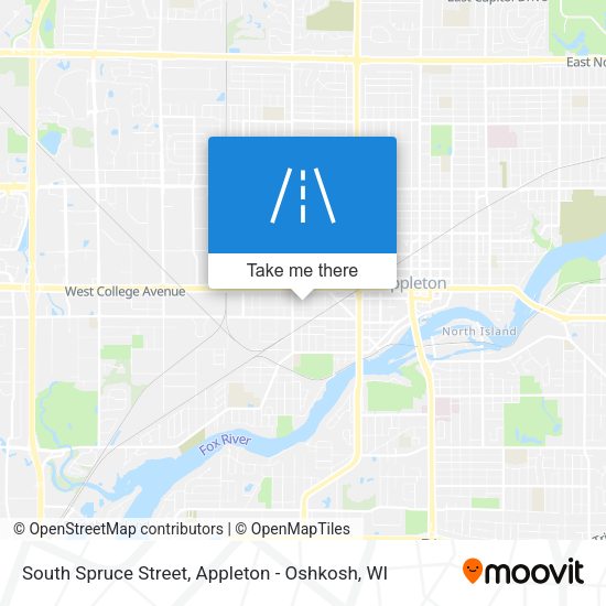South Spruce Street map