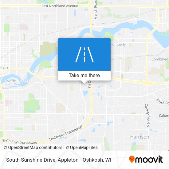 South Sunshine Drive map