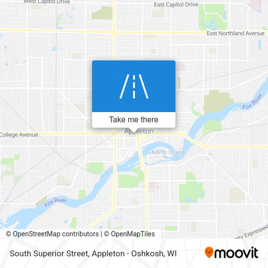 South Superior Street map