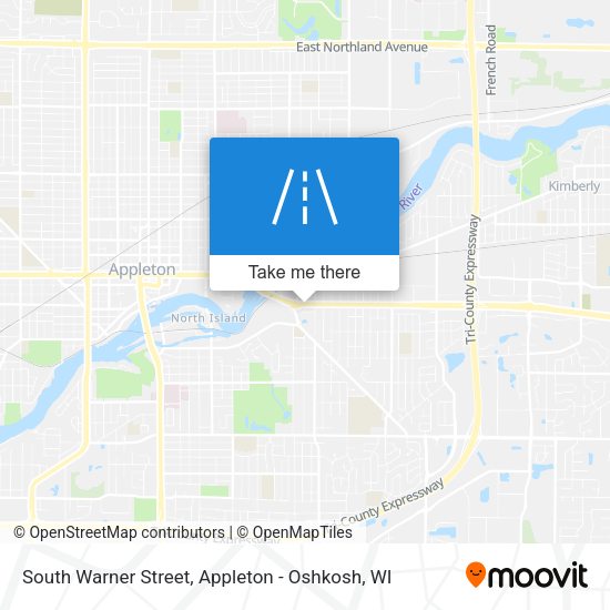Mapa de South Warner Street
