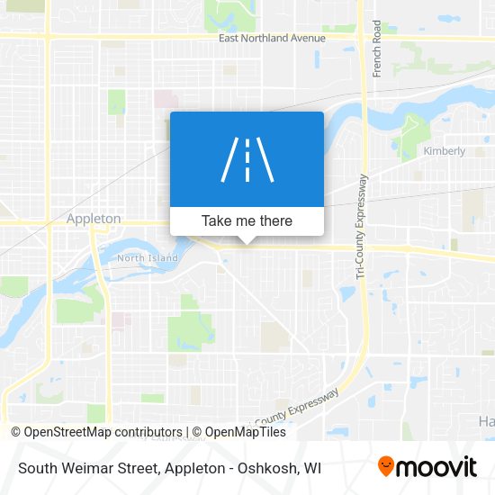 South Weimar Street map
