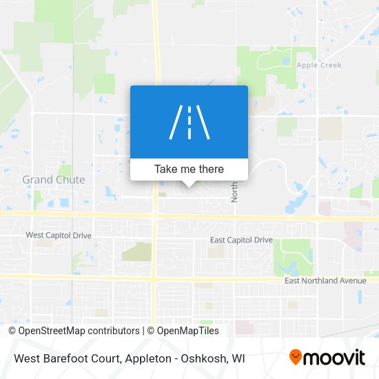 West Barefoot Court map