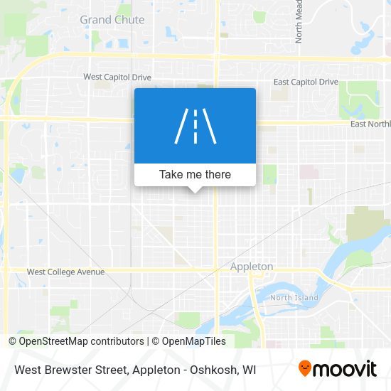 West Brewster Street map