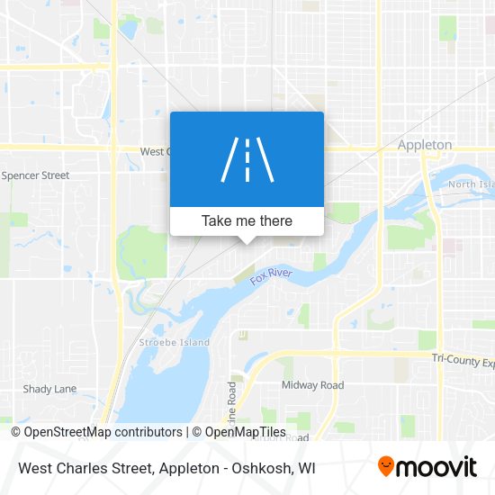 West Charles Street map