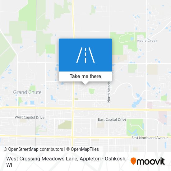 West Crossing Meadows Lane map