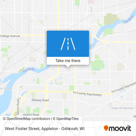West Foster Street map